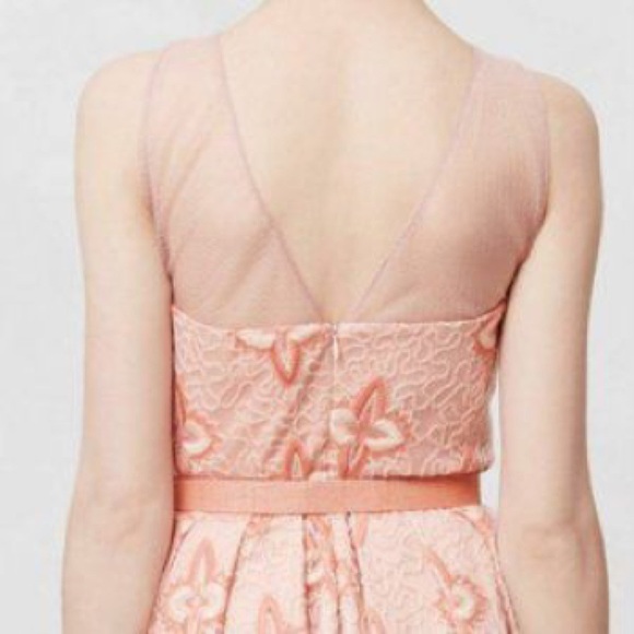 Eva Franco Anthropologie Peach Blossom Dress - Picture 3 of 4